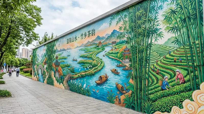 墙体彩绘设计服务示意图